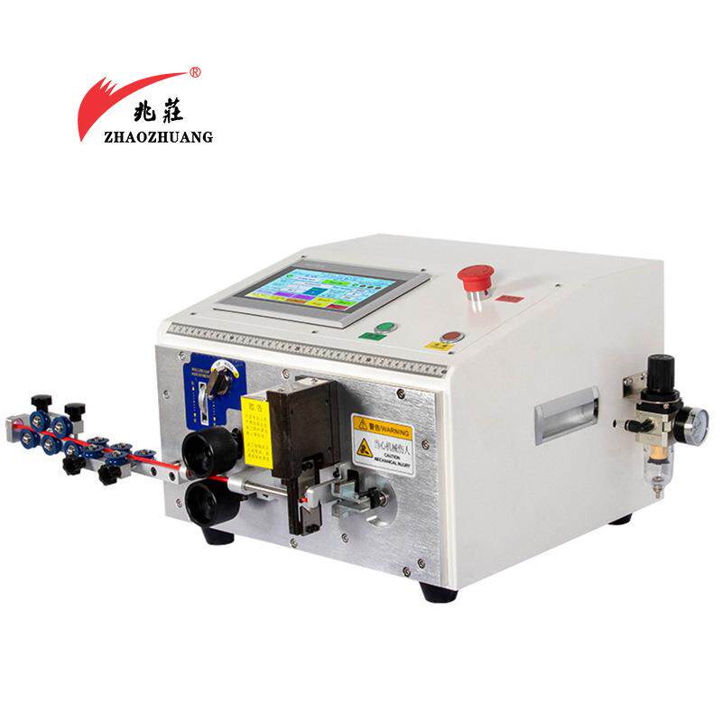 厂家全自动电脑剥线折弯机6平方剥皮裁线折弯一体机电缆线弯线机