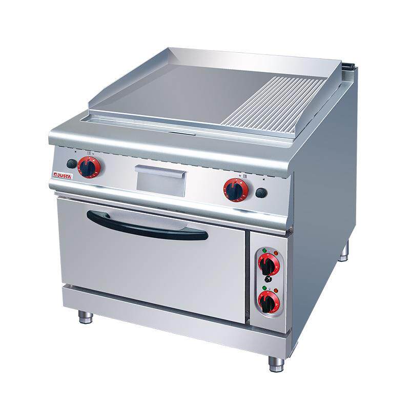 商用1/3坑加厚不锈钢电扒炉舒芙蕾手抓饼摆摊用扒炉连焗炉