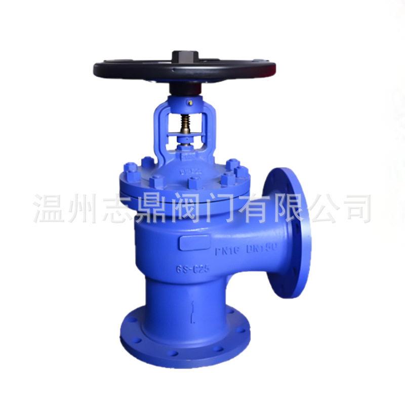 德标波纹管角式截止阀沥青导热油截止阀德标手动铸钢法兰
