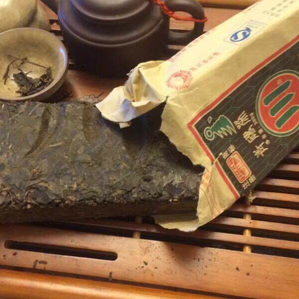砖茶内蒙古草原牧民熬奶茶用川字牌青砖茶380g湖北赵李桥茶叶冲饮