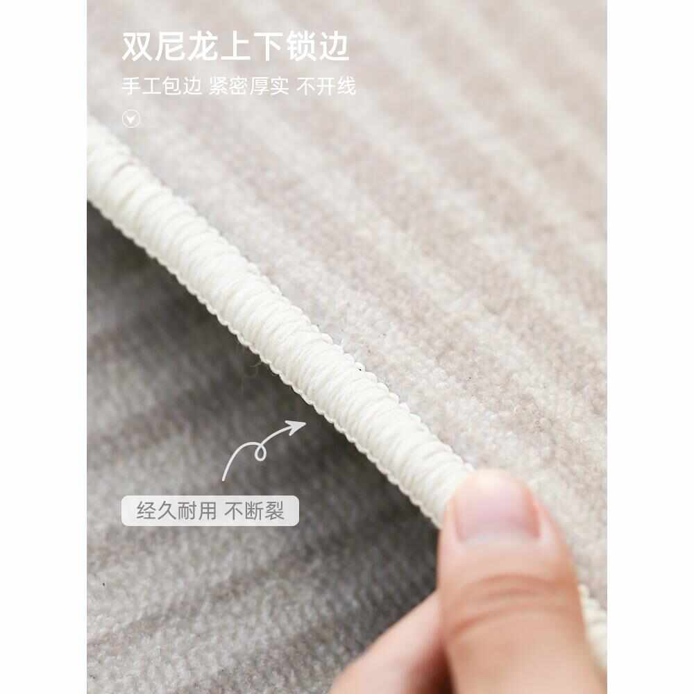 地毯卧室床边毯现代简约家用客厅免打理房间沙发茶几地垫防滑加厚