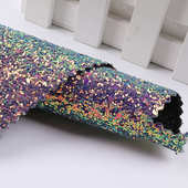 不掉利特皮革底格2mm亮片箱包格1珠.粉特片弹力鞋 丽材大小六角形