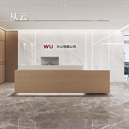 现代简约前台公司前台酒店大厅服务台售楼部前台接待台烤漆前台桌