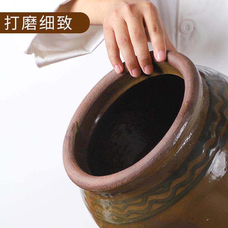 菜坛子腌菜容器土陶腌菜缸咸菜家用猪油罐老式带盖腌肉缸酱缸米缸
