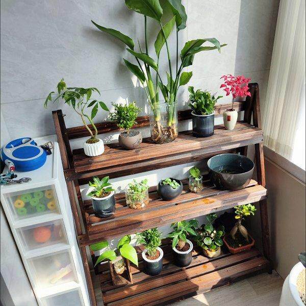 折叠花架落地式室内阳台置物架多层花盆架客厅花架子花盆架花架