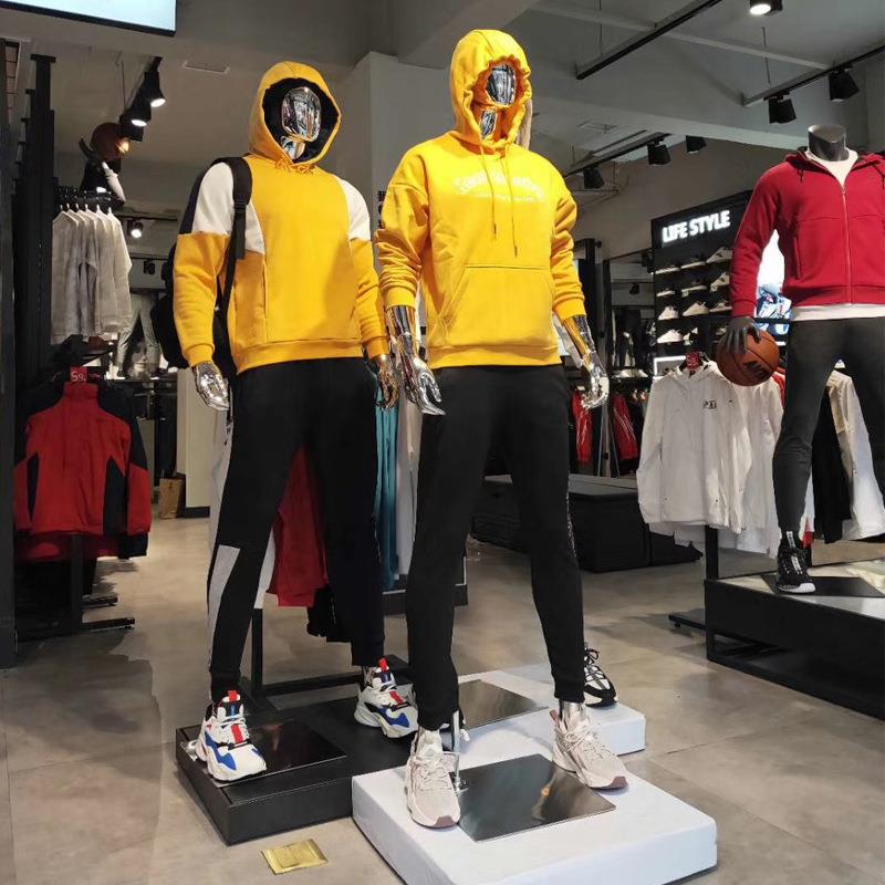 工厂电镀肌肉运动模特道具全身男女组合服装模特橱窗展示假人模特