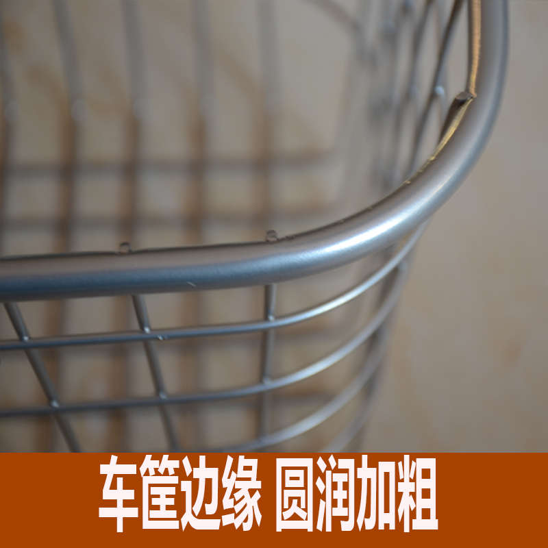 铁车筐自行车钢车筐电动车结实美观耐用通用电镀自行车篮子通用