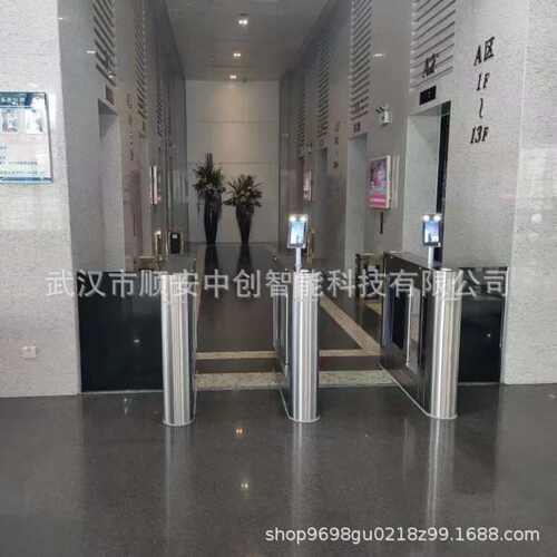 小区智能防撞摆闸高档豪华人行通道闸机人脸识别闸机武汉厂家直销