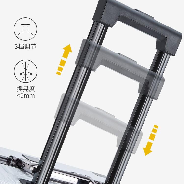 外贸学生收纳箱20寸铝框静音拉杆箱海关密码锁万向轮大容量行李箱