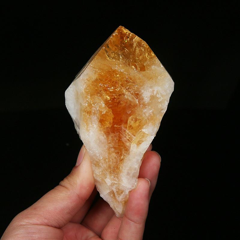 天然黄水晶原石黄水晶能量石权杖水晶原石装饰摆件巴西黄水晶权杖