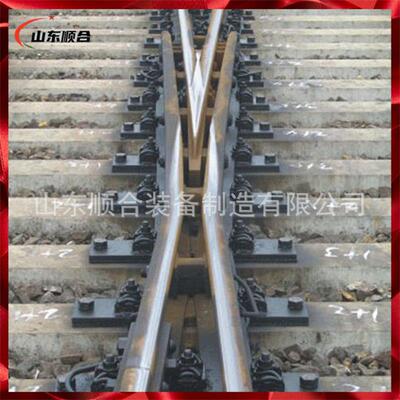 铁路矿用冲耐道岔配件轨辙叉 磨 抗击 矿用道轨轨道辙叉道辙叉