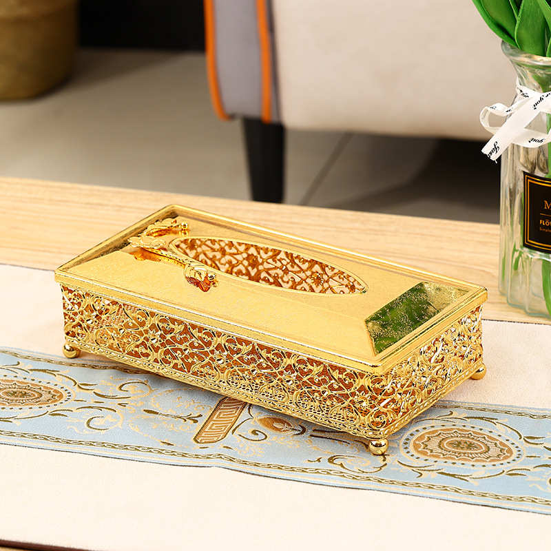 奢客厅盒感酒店餐厅抽纸纸盒抽创意家用轻现代盒高级桌面纸巾