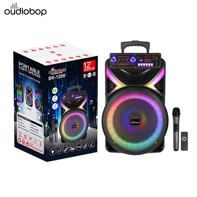 移动便携式拉杆音响家用户外广场舞低音炮带无线麦克风K歌音箱