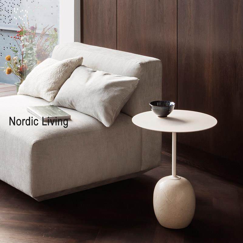 丹麦&Tradition LN8 LN9大理石圆边几椭圆咖啡桌茶几北欧风