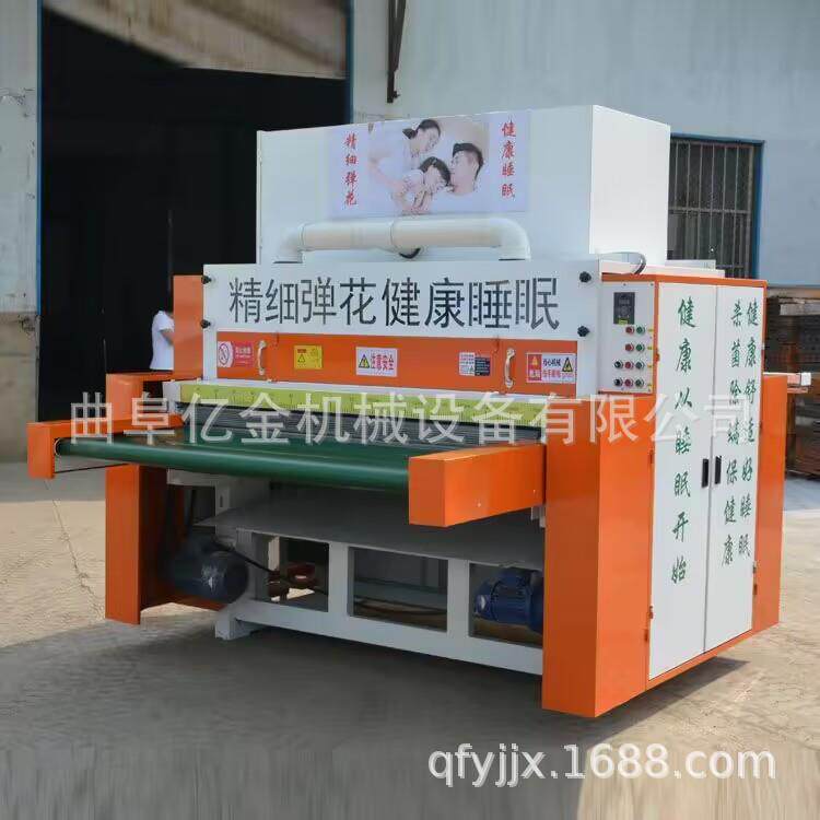 高速羊毛梳理机大型梳棉机旧棉被翻新双除尘精细弹花梳理一体机