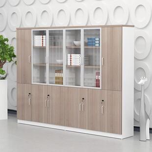 文件物柜资料柜XUE办公柜子储物员带锁工收纳柜柜木质书柜办公室