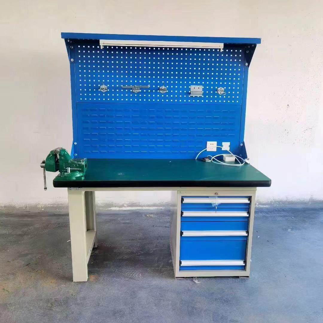 带挂板五金台车间检验台加厚装配桌防静电工作台实验室无尘操作桌