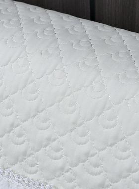 新款白色公主床风床头罩套软木皮床保套护蕾丝绣包花保暖XRL床防