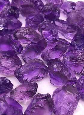 晶天乌DEZ拉圭然紫水原石摆件紫色晶矿石扩香石体