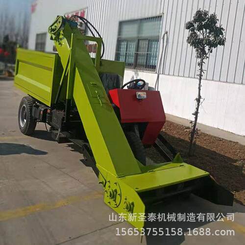 柳州养殖场清粪车牛舍粪便清理视频清粪车电动