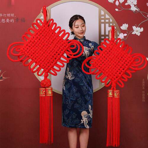 中国结挂件2026新款中国结挂件客厅红色福字挂饰入户门玄关楼盘交