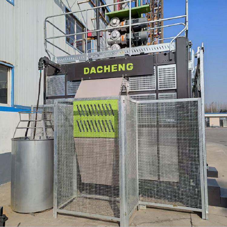 厂家供应施工升降机100米建筑工地外挂双吊笼智能人货施工电梯