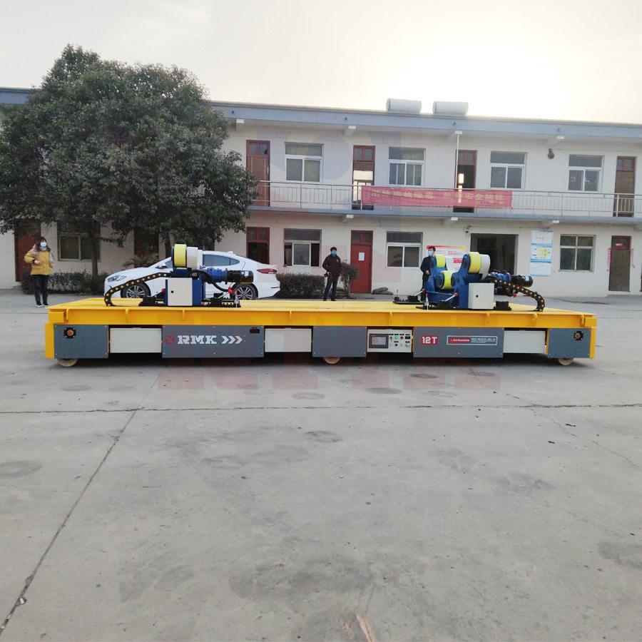 能边走边转无轨平板车空调机转运无轨搬运车过跨无轨运输平板车