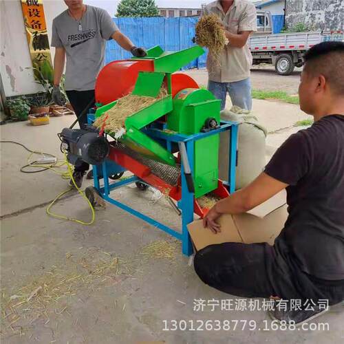 稻麦打谷机 家用电农作物脱粒机 绿豆高粱多用脱粒机