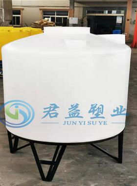 1000L黄色锥底肥料桶，搅拌电机肥料罐
