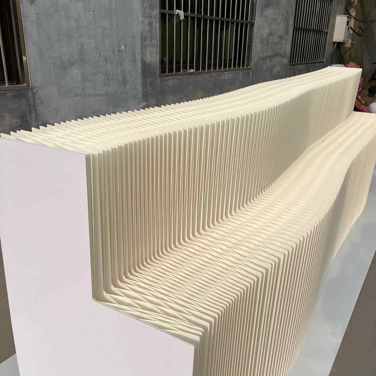 会展置商品美陈列拉伸417展示台风琴纸广告字展会装饰货架置物陈