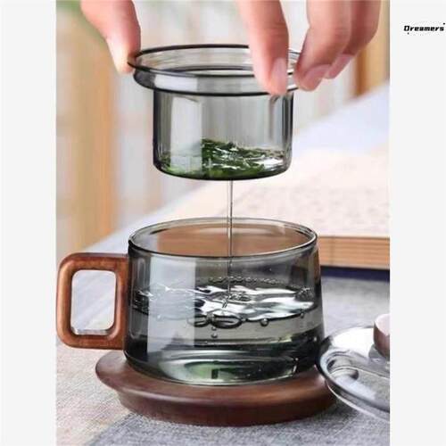 H02杯子十里家用茶咖杯三件小容量茶杯高硼硅玻璃墩墩杯茶水厂家