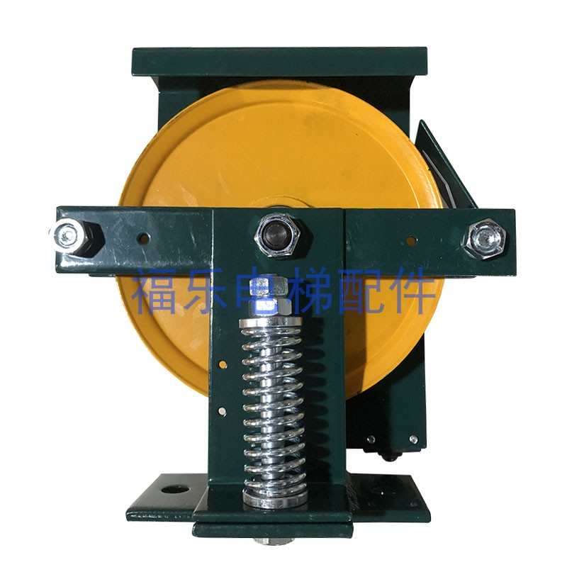 奥德普别墅梯弹簧式涨紧装置OX-100A涨紧轮OX100B轮径150电梯配