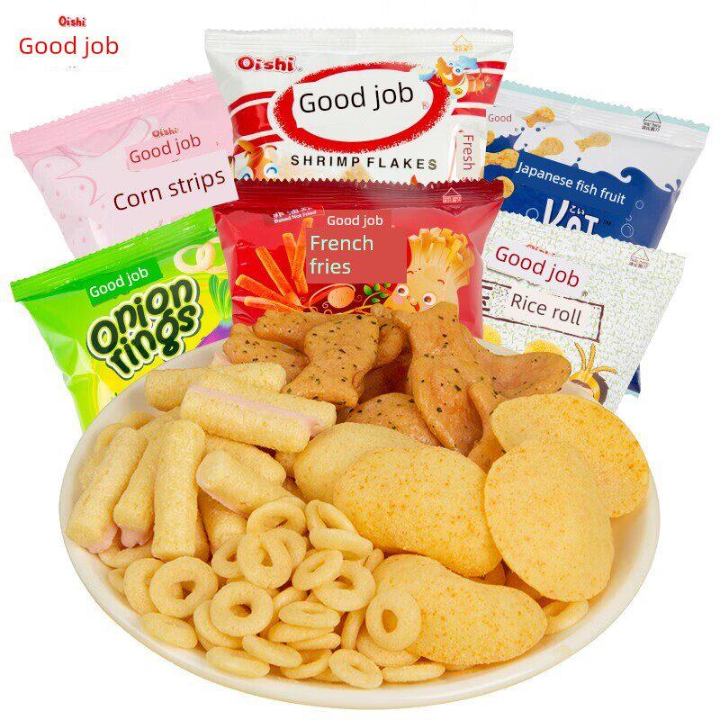 速发现货上好佳 鲜虾片栗米条虾味条膨化休闲食品零食小吃怀旧儿