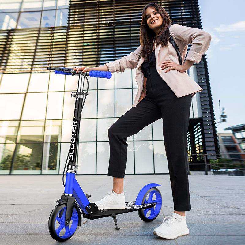 城市两轮代步成人滑板车大童儿童折叠双刹车踏板车滑板车 scooter