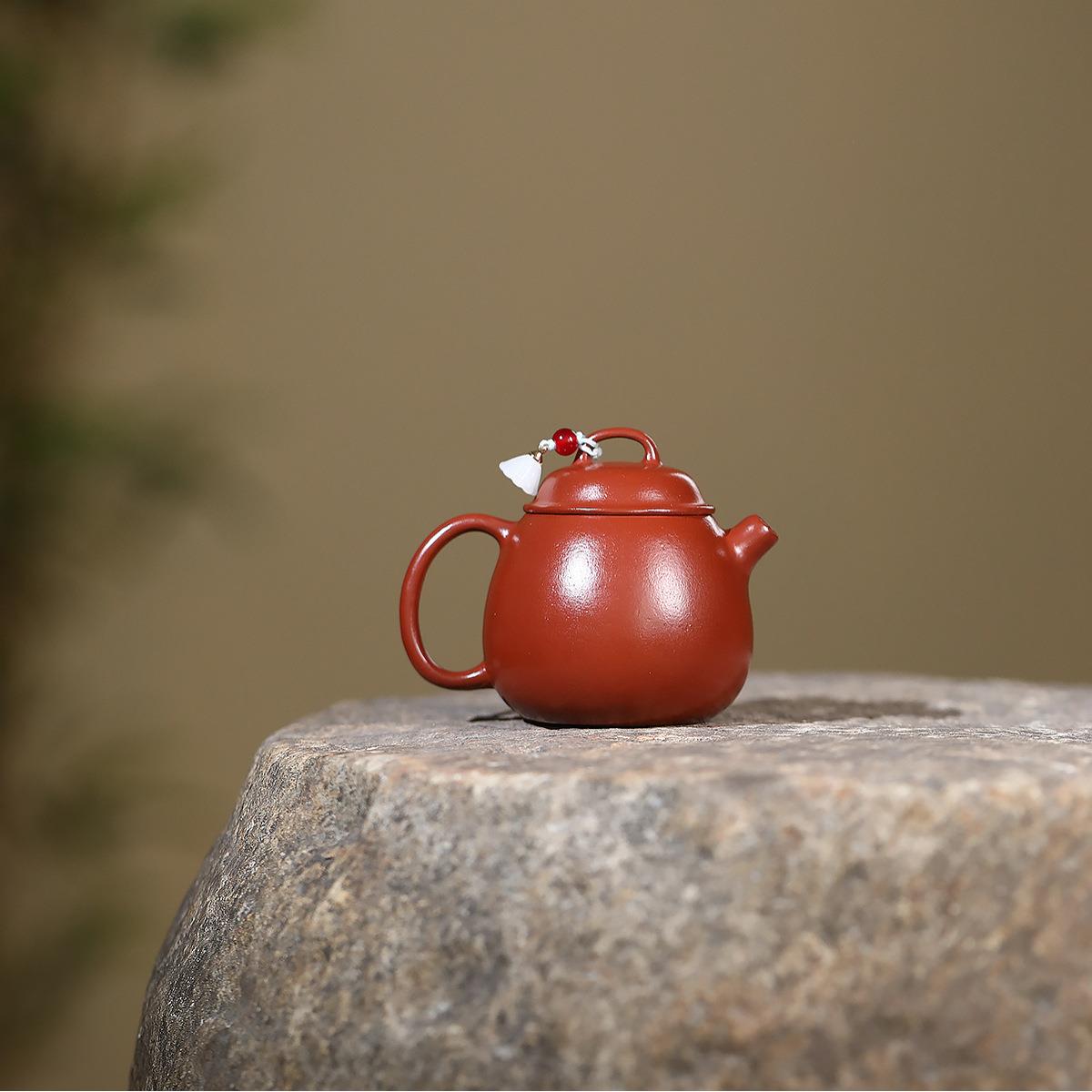 分销兴紫砂壶匠手工制原矿小ZHIFU-43煤人窑作朱泥小容量憨瓢宜泡