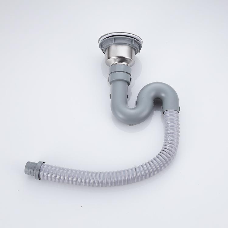 厨房洗菜盆单槽下水器 水槽下水管下水器 S弯塑料接头下水 特价