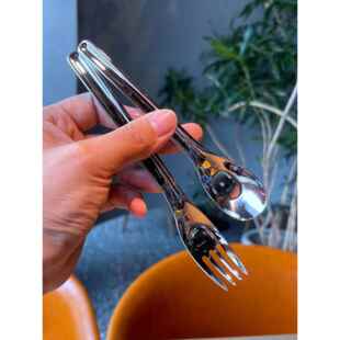 304不锈钢儿童的勺子便携式婴儿勺子和叉子设置学生餐具甜点勺子