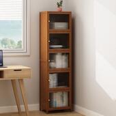 书柜柜示仿玻璃门楼梯间收纳柜防尘展柜立柜窄柜物置储21物书架落