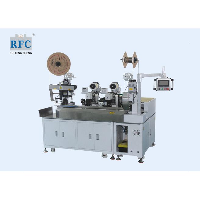 穿单套管全自动铜带压接机端子剥皮压接成型设备机线束加工