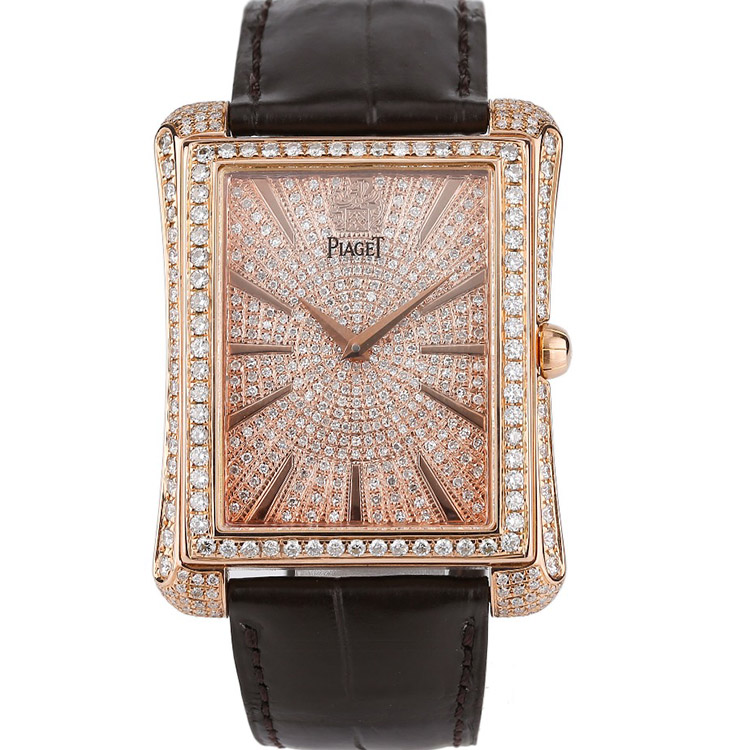 [9.8新]伯爵BLACK -TIE系列G0A32121后镶钻自动机械男表36*46mm