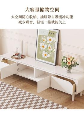 桐语轻奢设特计师创意奶油风电视柜组合小NQL户型厅异形客朵茶云