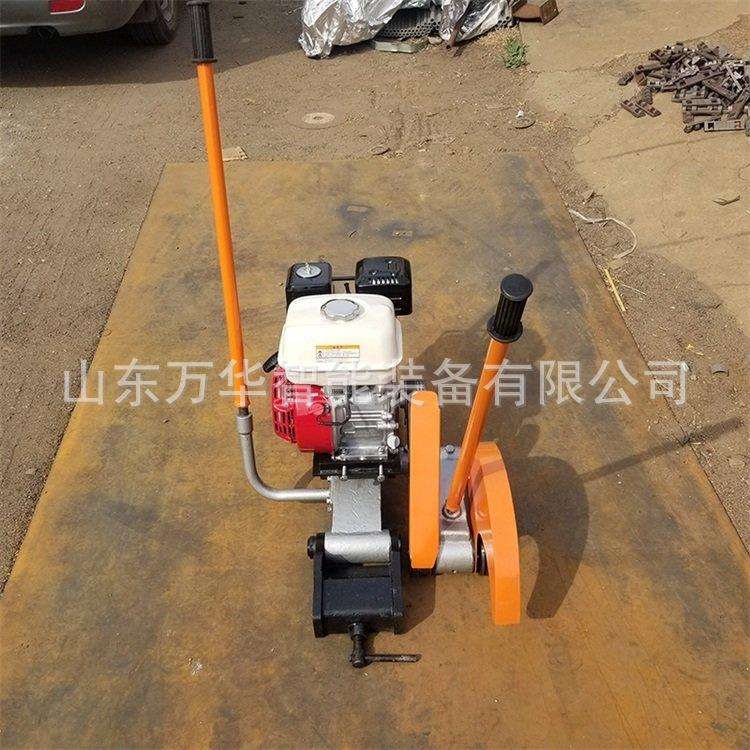 矿用电动钢轨锯轨机防止砂轮逆转装置夹具防脱轨功能钢轨锯轨机