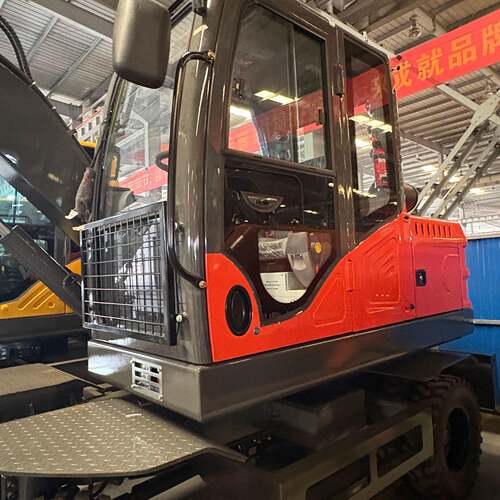 四轮勾机斗轮式挖机90型工厂建筑用90型大型挖机工程大挖机