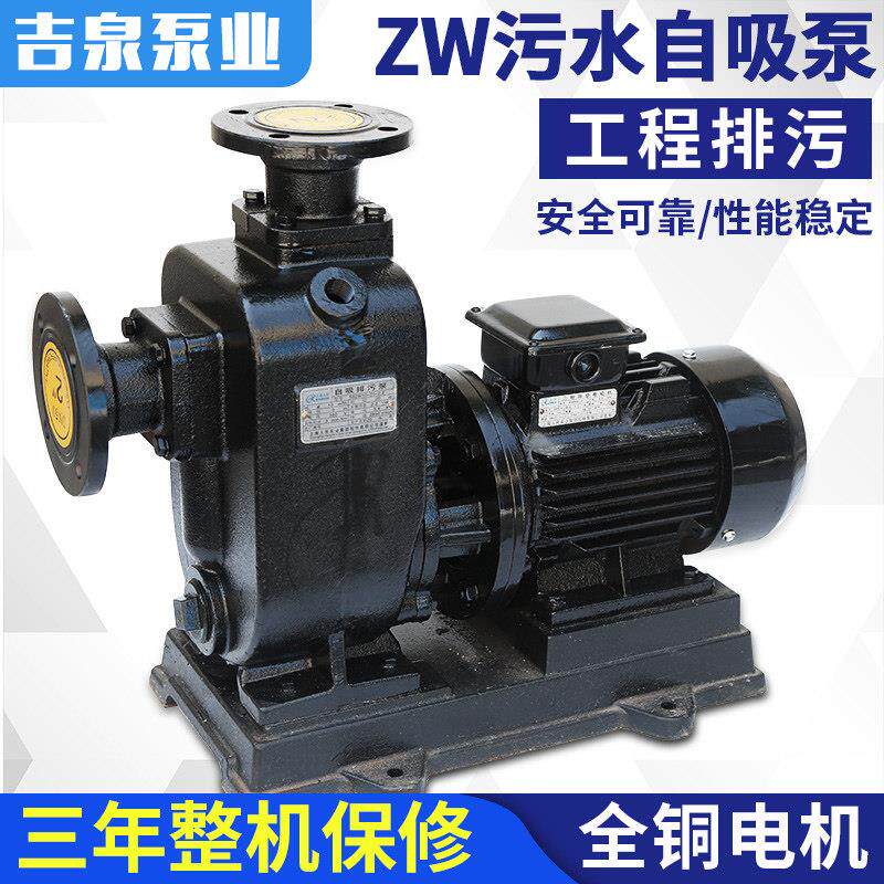 上海自吸污水泵排污泵无堵塞三相管道自吸泵水泵高扬程大流量380V
