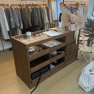 中岛台女装 店中岛柜展示柜台中岛桌流水台饰品展示柜桌子 店服装