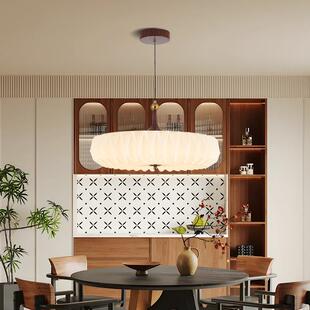 奶油风创意餐厅灯具护眼房间灯吸顶灯 法式 美式 复古主卧室灯饰新款