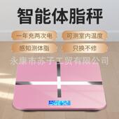 苏子usb充电电子称体重体脂秤家用健康秤人体秤成人称重计器APP