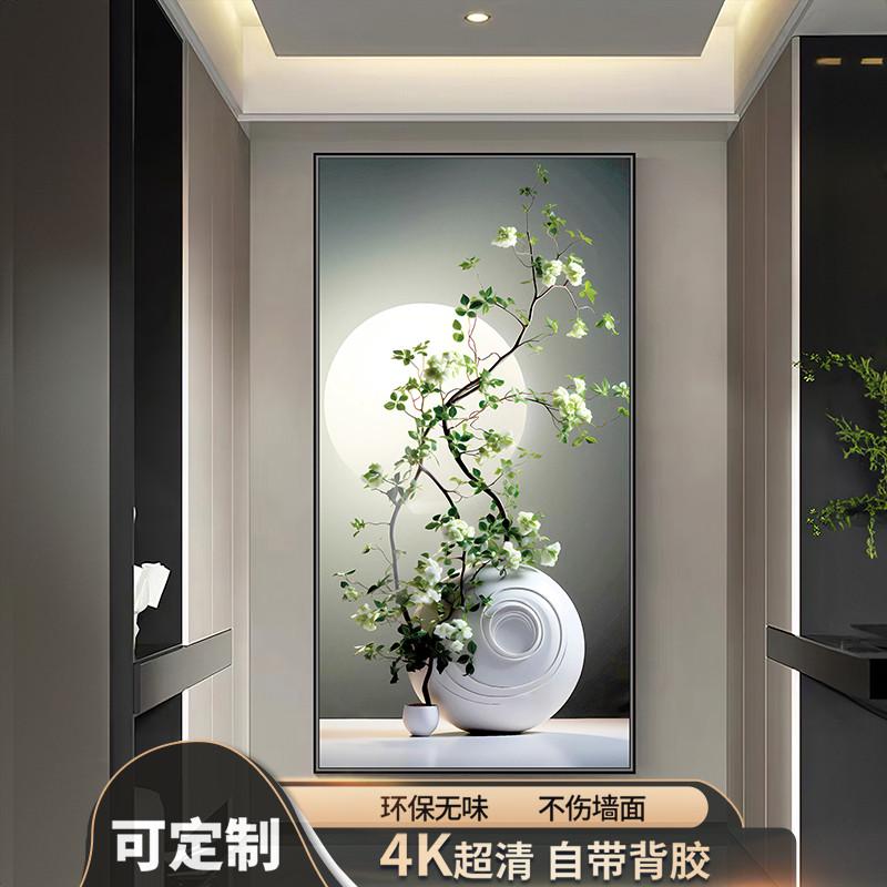 玄关自粘装饰现代贴画入户3d壁画卫生间门过道画贴纸墙贴画客厅图片