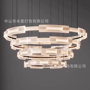 现代简约餐厅包间灯饭店包厢吊灯酒店大堂售楼部沙盘工程吊灯