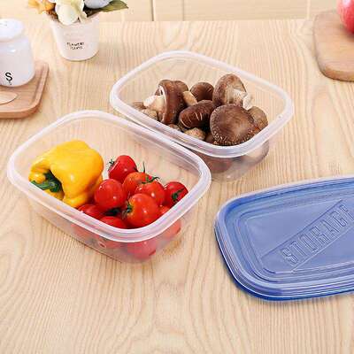 大容量1892ml高档加厚一次性餐饭盒超大透明烤糖保鲜打包塑料盒子